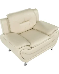 Poltrona LEIRA Pelle sintetica Beige