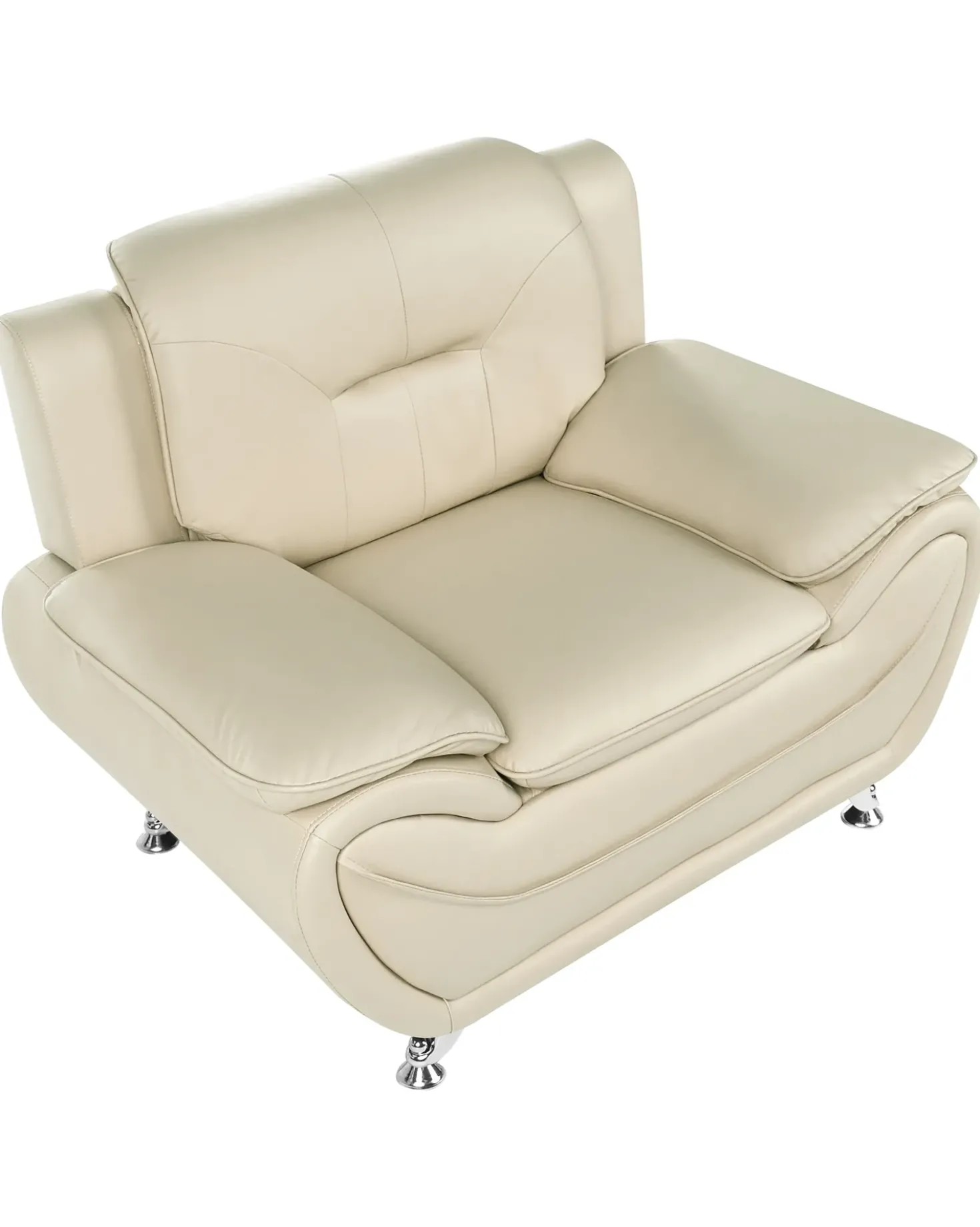 Poltrona LEIRA Pelle sintetica Beige