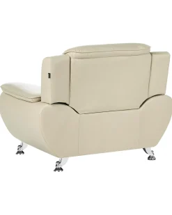 Poltrona LEIRA Pelle sintetica Beige