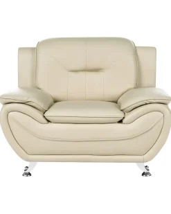 Poltrona LEIRA Pelle sintetica Beige