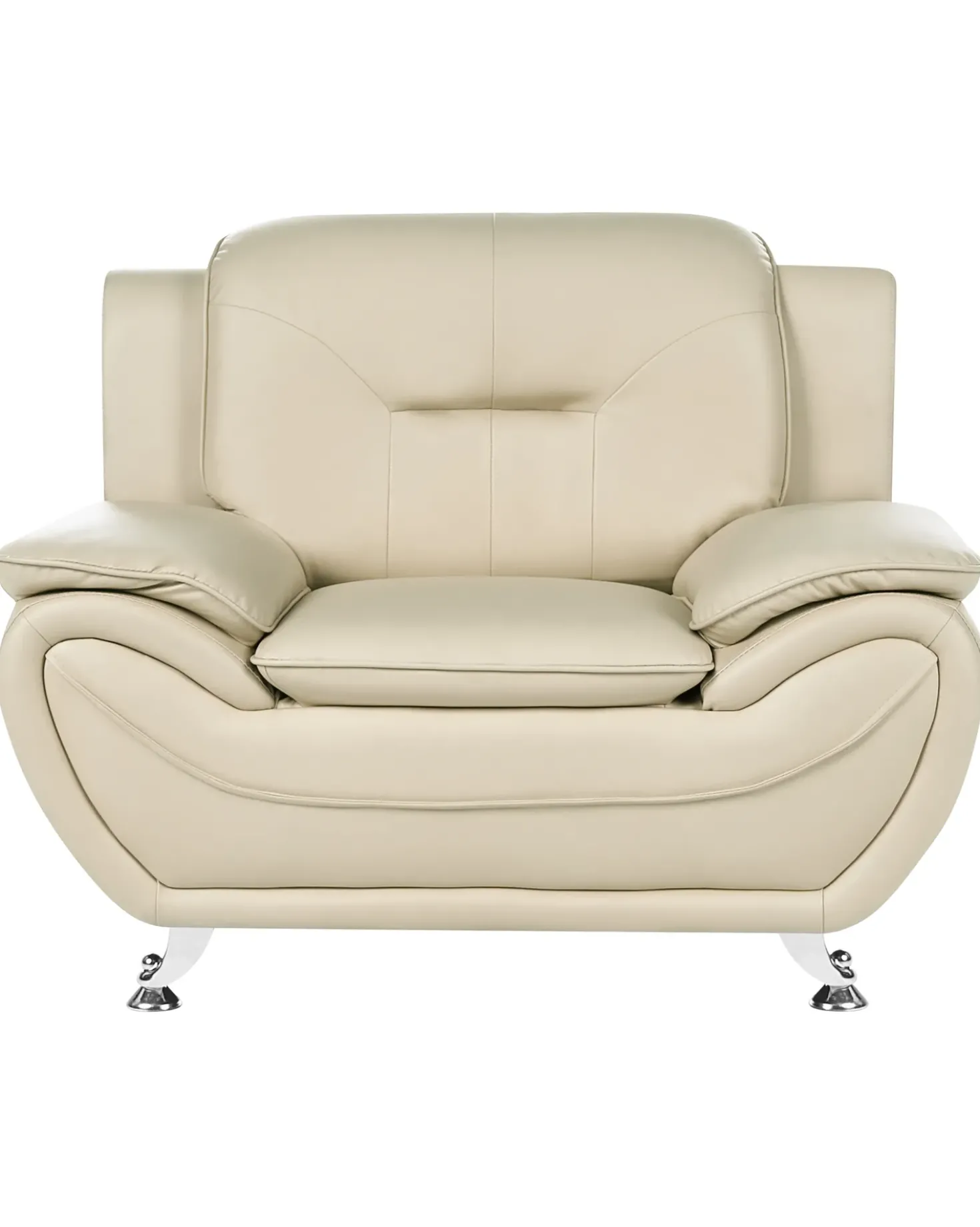 Poltrona LEIRA Pelle sintetica Beige