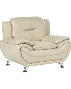 Poltrona LEIRA Pelle sintetica Beige