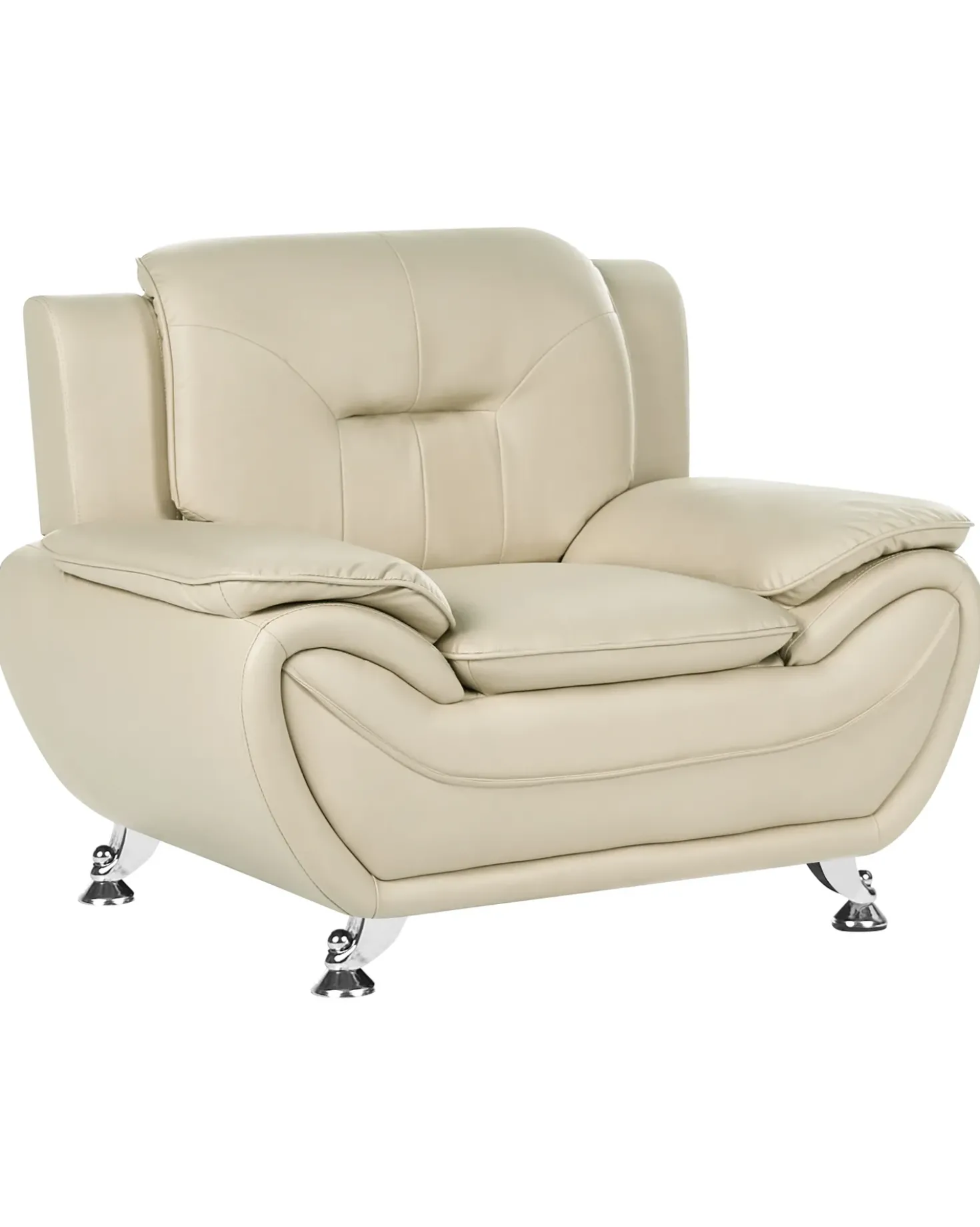 Poltrona LEIRA Pelle sintetica Beige