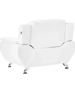 Poltrona LEIRA Pelle sintetica Bianco