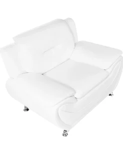 Poltrona LEIRA Pelle sintetica Bianco