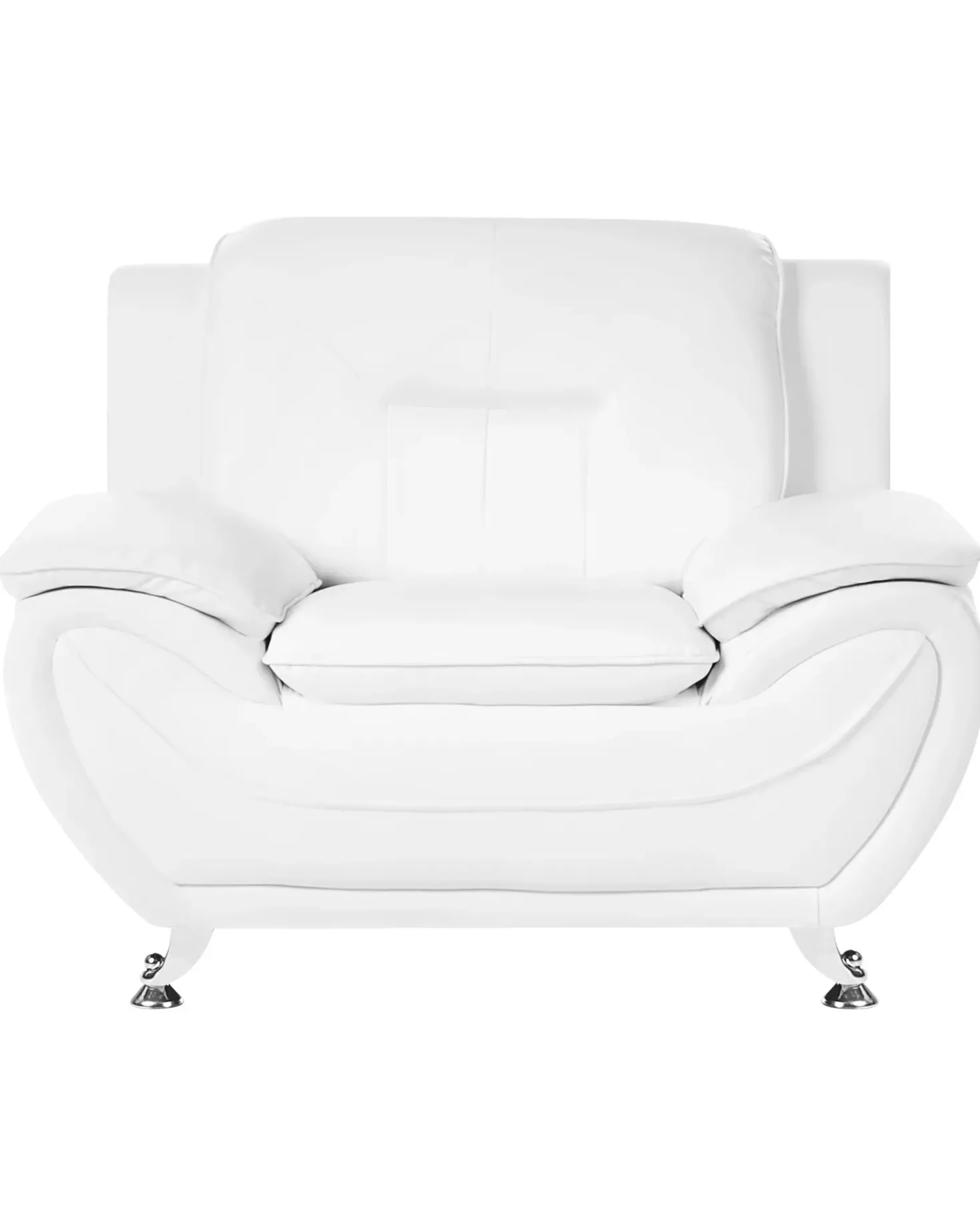 Poltrona LEIRA Pelle sintetica Bianco