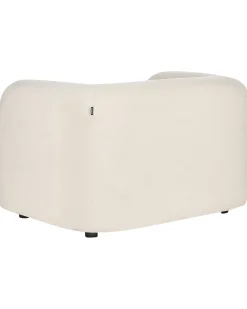 Poltrona LEIREN Velluto Bianco sporco