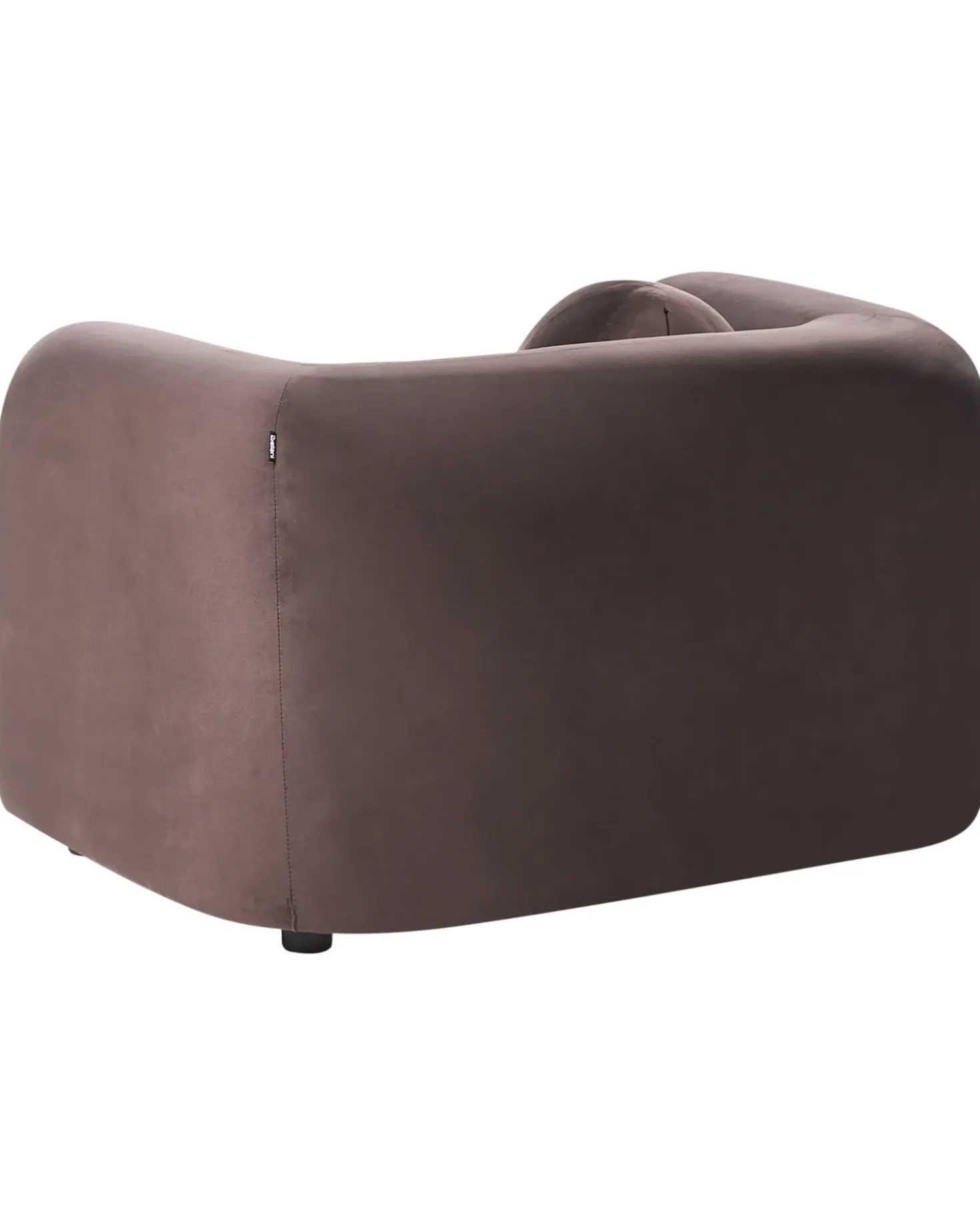 Poltrona LEIREN Velluto Marrone scuro