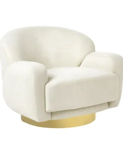 Poltrona LEJRE Tessuto Beige chiaro