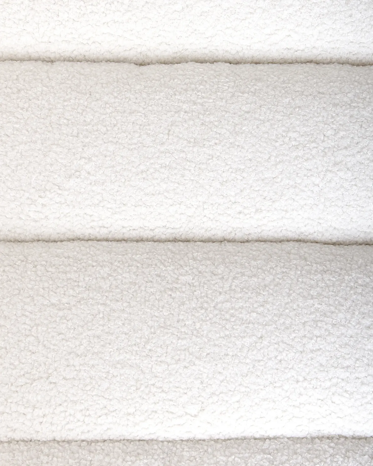 Poltrona LEKNES Bouclé Bianco sporco