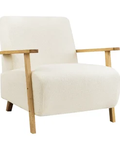 Poltrona LESJA Bouclé Beige chiaro
