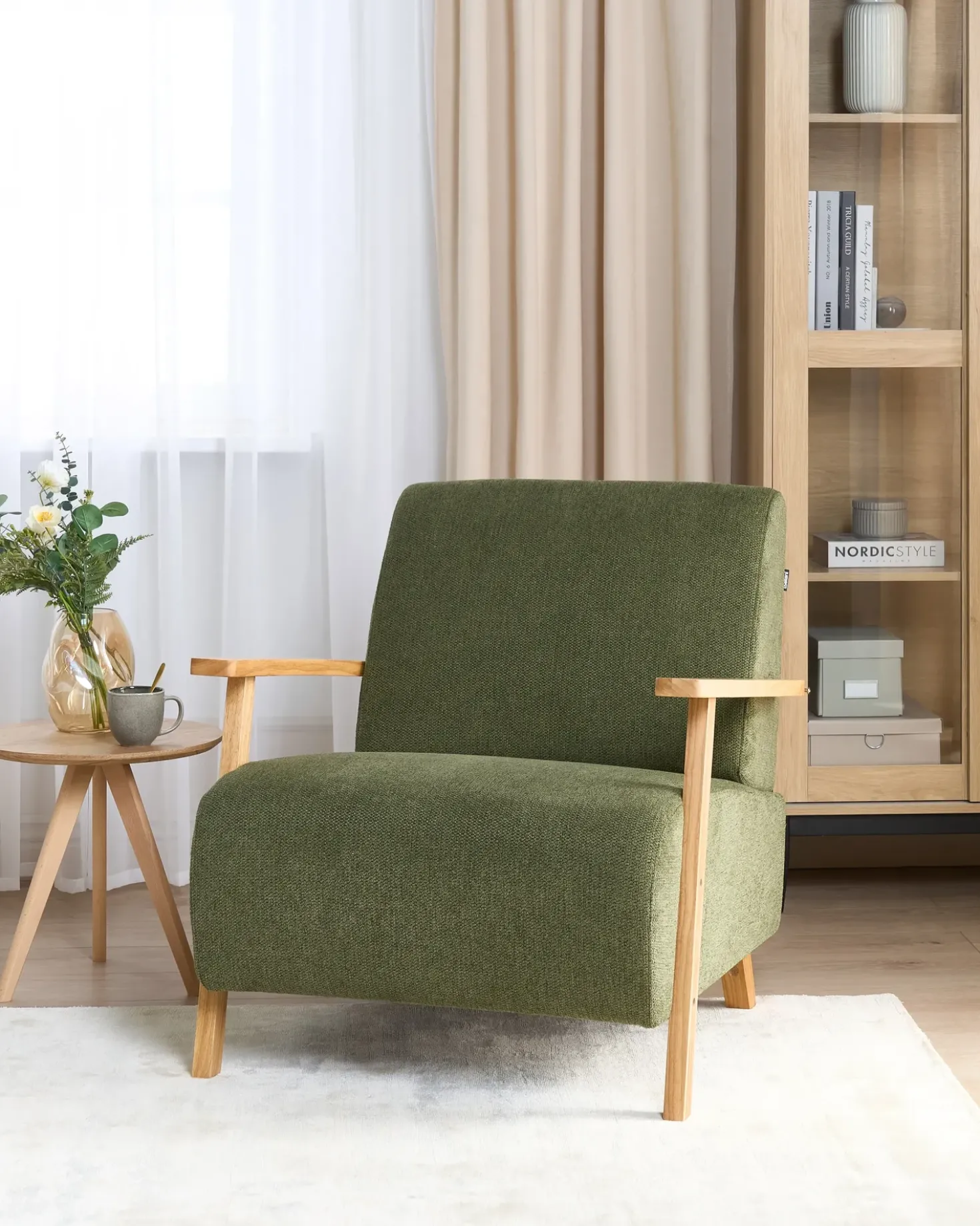 Poltrona LESJA Tessuto Verde