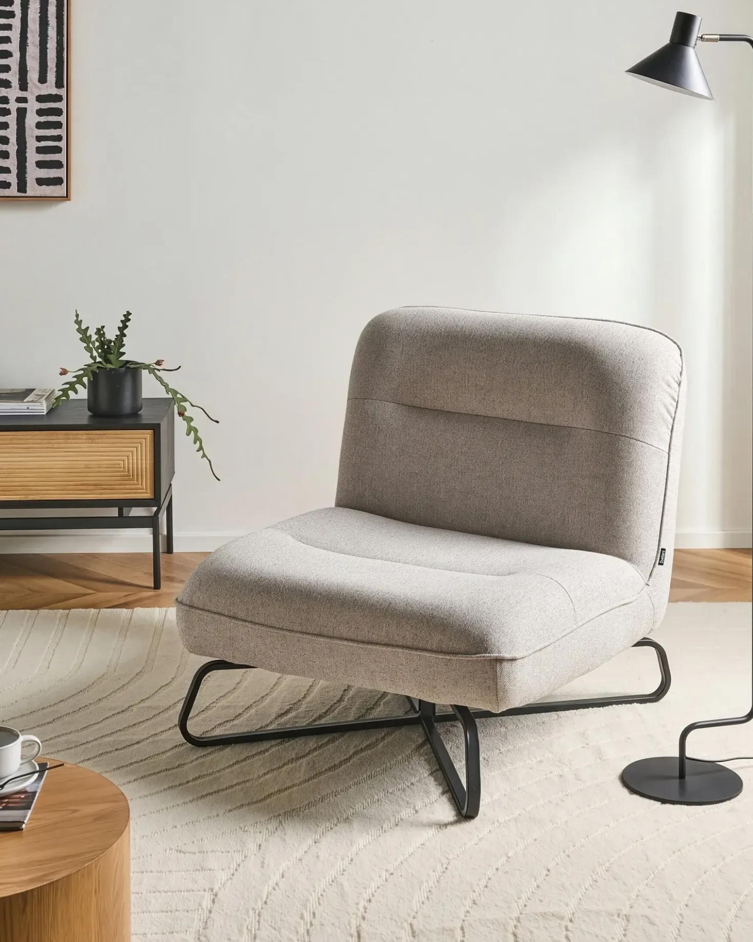 Poltrona LINDAL Tessuto Beige