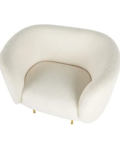 Poltrona LOEN Bouclé Bianco