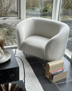 Poltrona LOEN Bouclé Bianco
