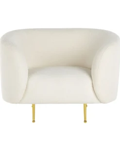 Poltrona LOEN Bouclé Bianco