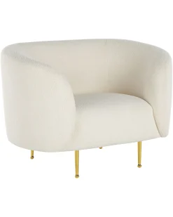 Poltrona LOEN Bouclé Bianco
