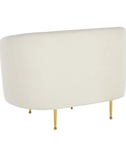 Poltrona LOEN Bouclé Bianco