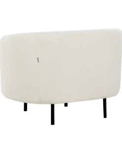 Poltrona LOEN Bouclé Bianco