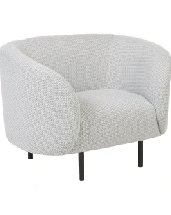 Poltrona LOEN Tessuto Nero/Bianco