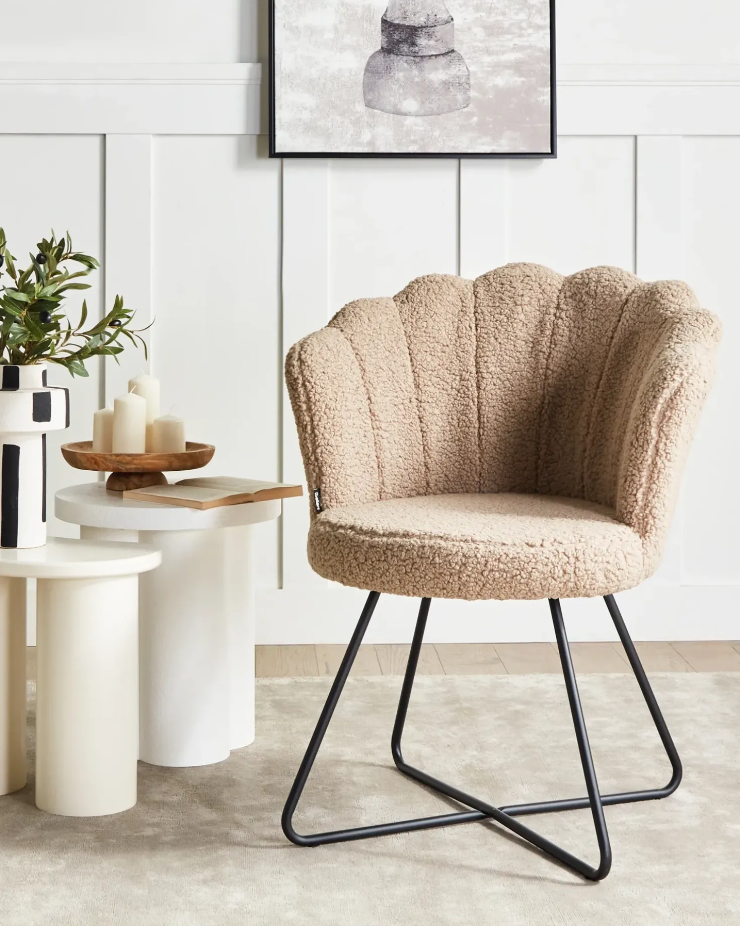 Poltrona LOVELOCK Bouclé Beige