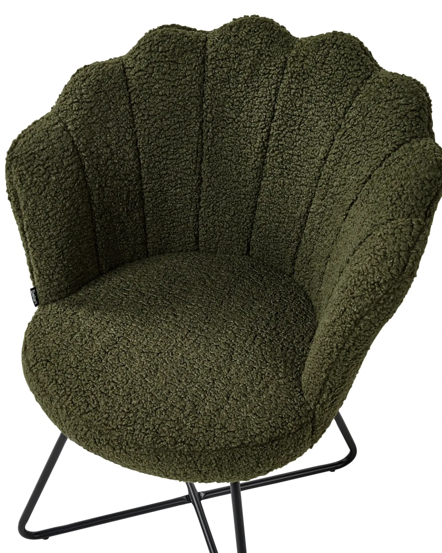 Poltrona LOVELOCK Bouclé Verde scuro