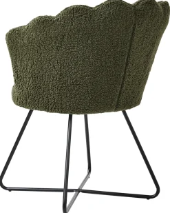 Poltrona LOVELOCK Bouclé Verde scuro