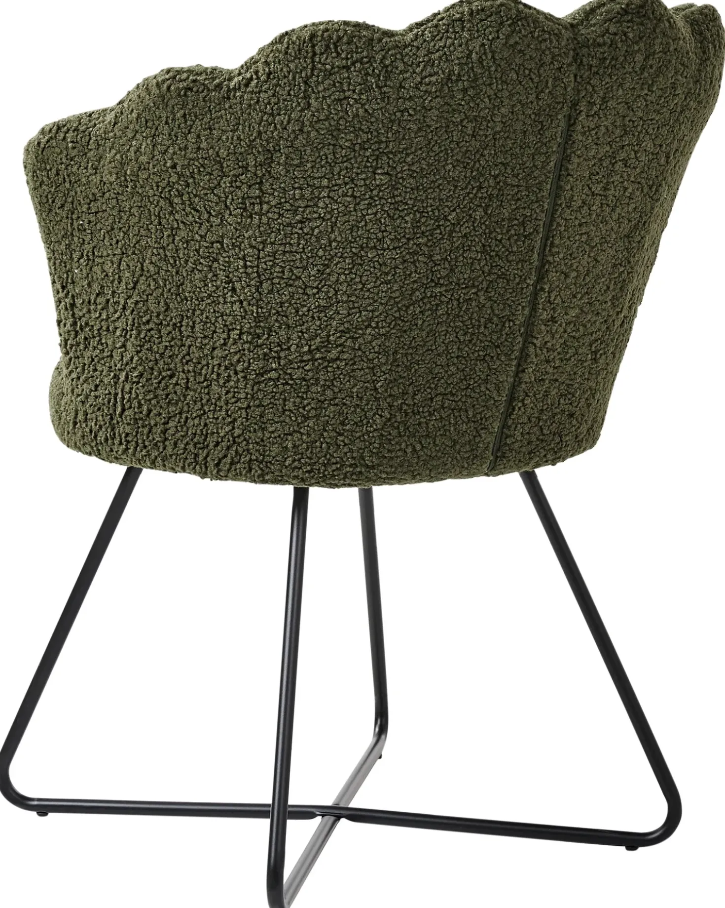 Poltrona LOVELOCK Bouclé Verde scuro