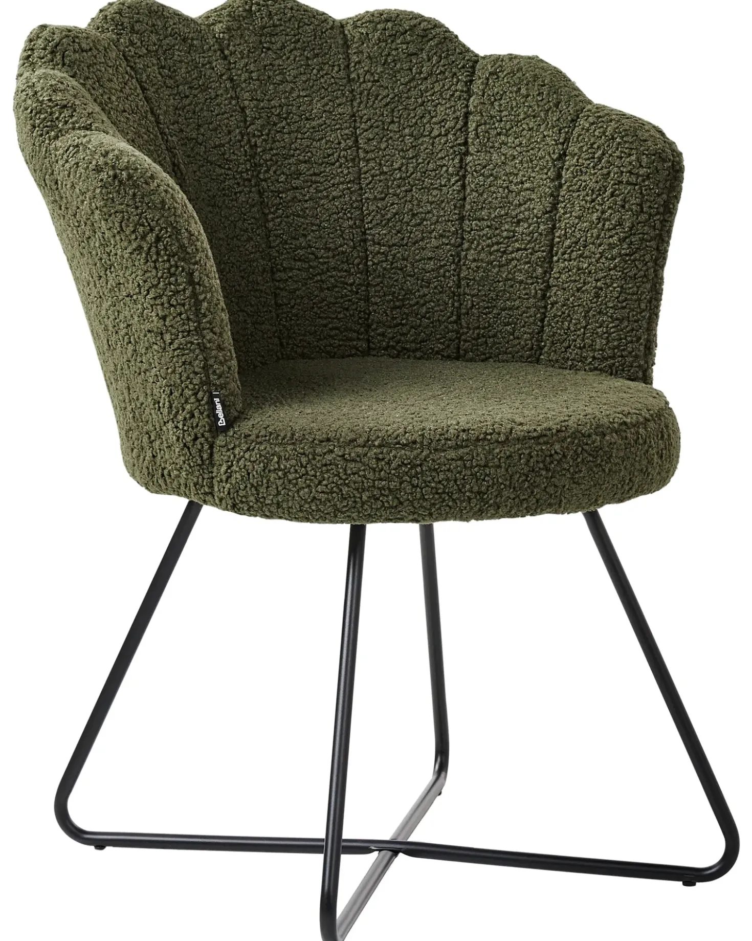 Poltrona LOVELOCK Bouclé Verde scuro