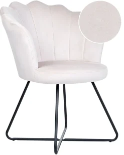 Poltrona LOVELOCK Velluto Bianco sporco