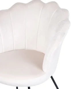 Poltrona LOVELOCK Velluto Bianco sporco