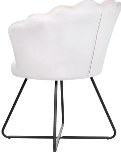 Poltrona LOVELOCK Velluto Bianco sporco
