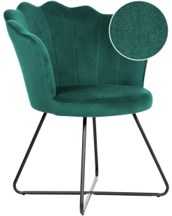 Poltrona LOVELOCK Velluto Verde smeraldo