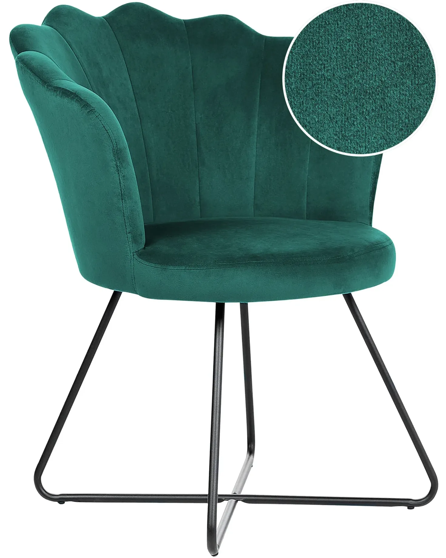 Poltrona LOVELOCK Velluto Verde smeraldo