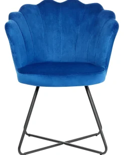 Poltrona LOVELOCK Velluto Blu marino