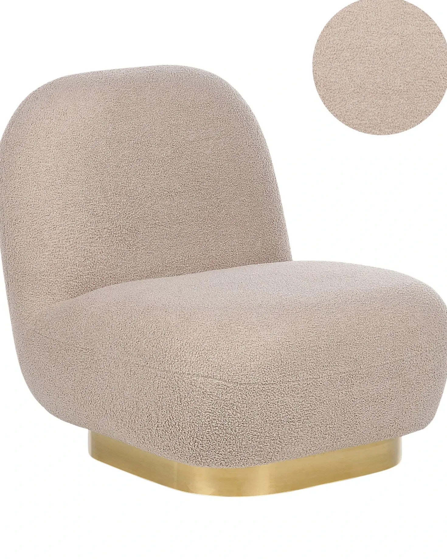 Poltrona LOVIISA Bouclé Beige