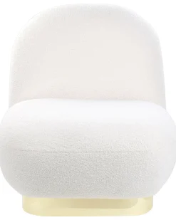 Poltrona LOVIISA Bouclé Bianco