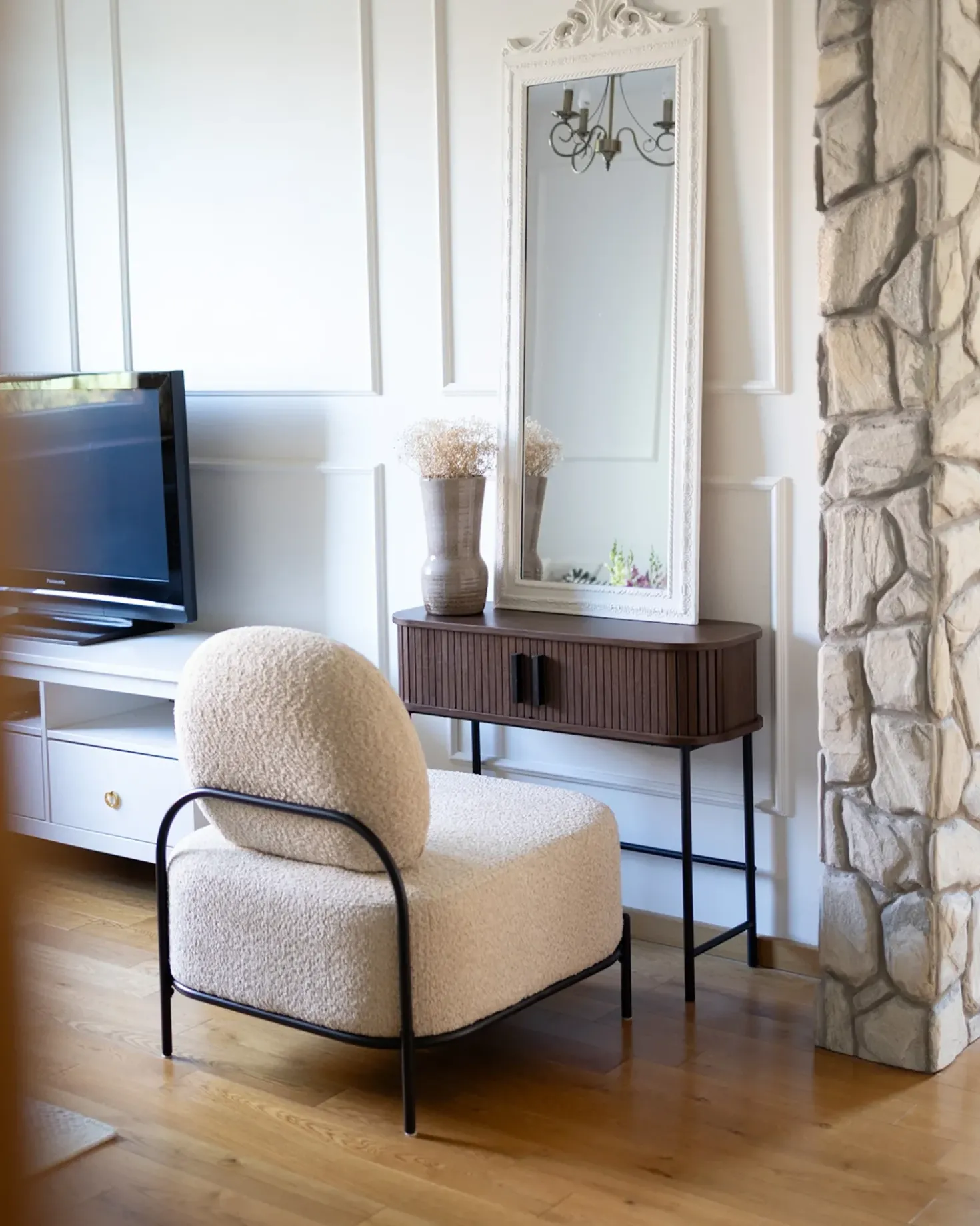Poltrona LUNDE Tessuto Beige