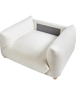 Poltrona LUVOS Bouclé Bianco sporco