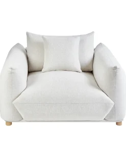 Poltrona LUVOS Tessuto Bianco sporco