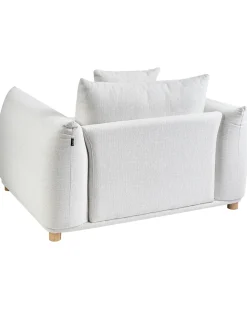 Poltrona LUVOS Tessuto Bianco sporco