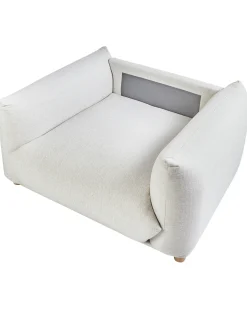 Poltrona LUVOS Tessuto Bianco sporco