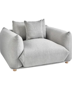 Poltrona LUVOS Tessuto Grigio chiaro