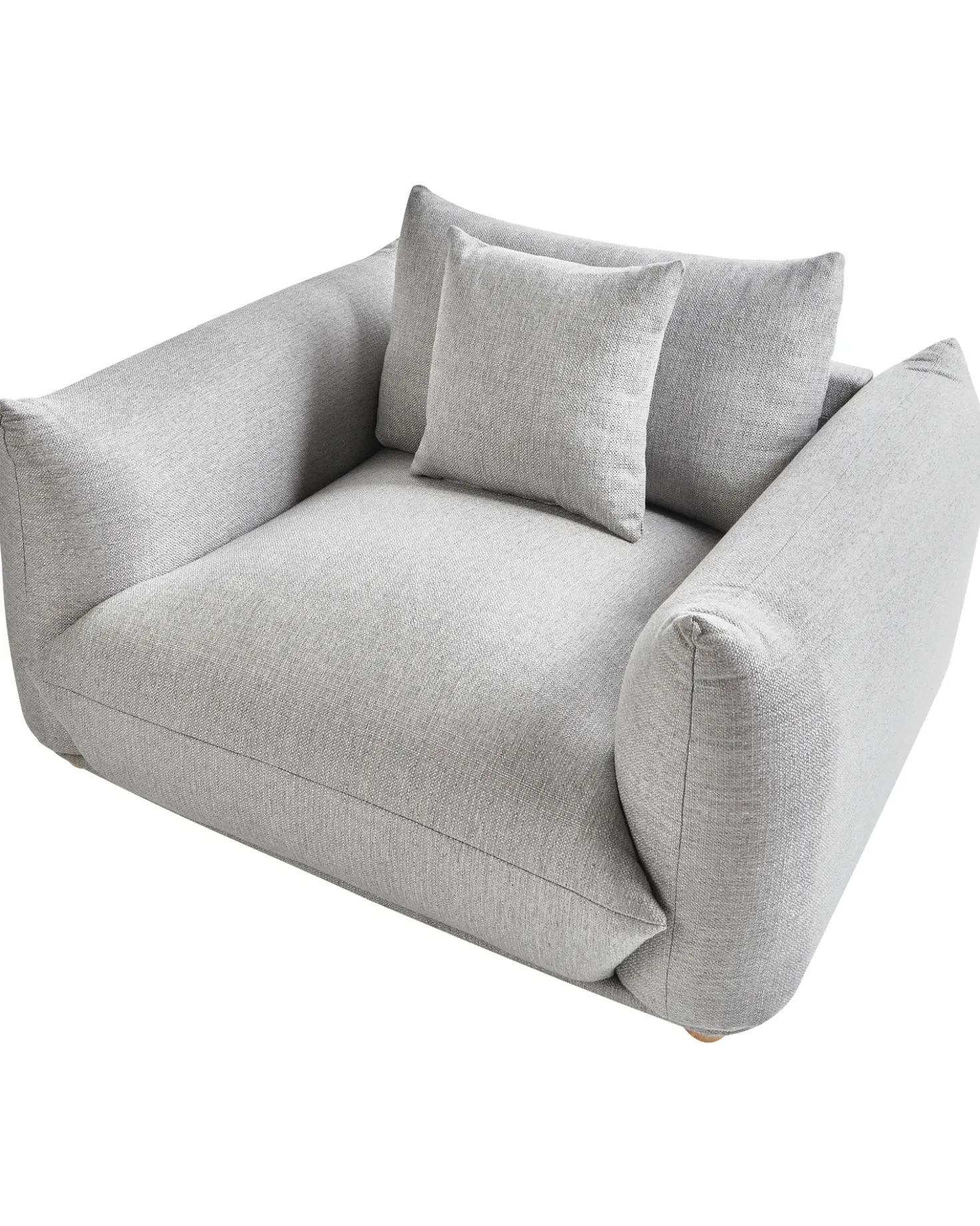 Poltrona LUVOS Tessuto Grigio chiaro