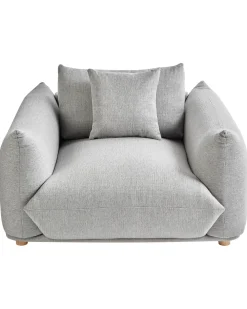 Poltrona LUVOS Tessuto Grigio chiaro