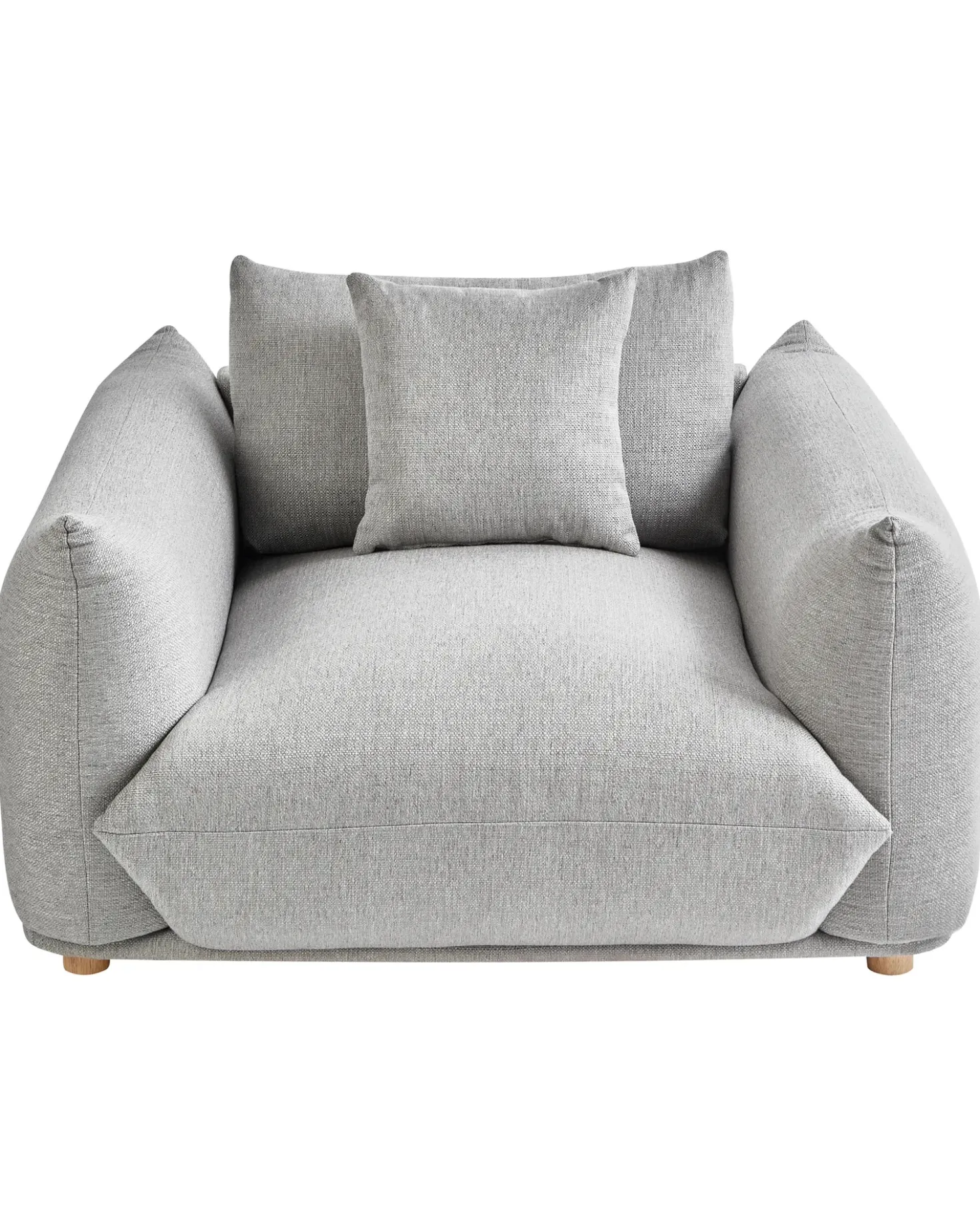 Poltrona LUVOS Tessuto Grigio chiaro
