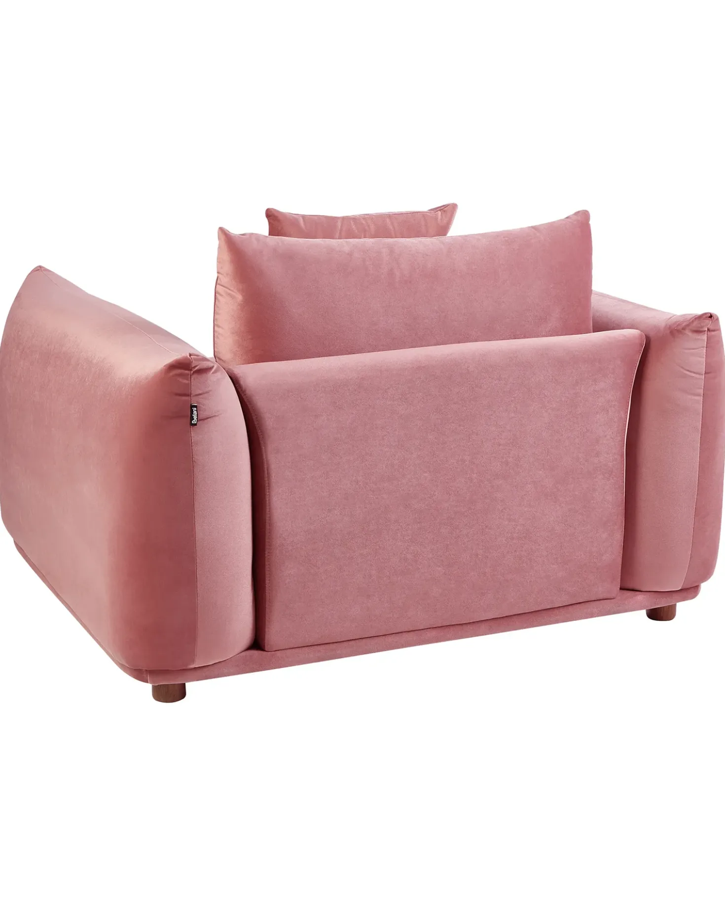 Poltrona LUVOS Velluto Rosa