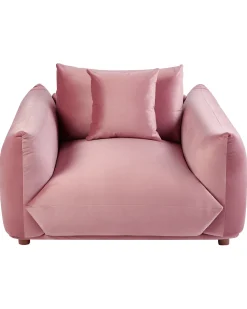 Poltrona LUVOS Velluto Rosa