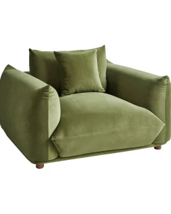 Poltrona LUVOS Velluto Verde