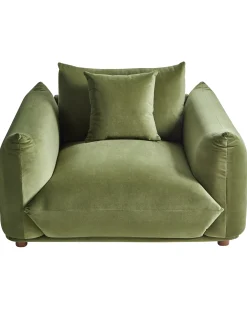 Poltrona LUVOS Velluto Verde